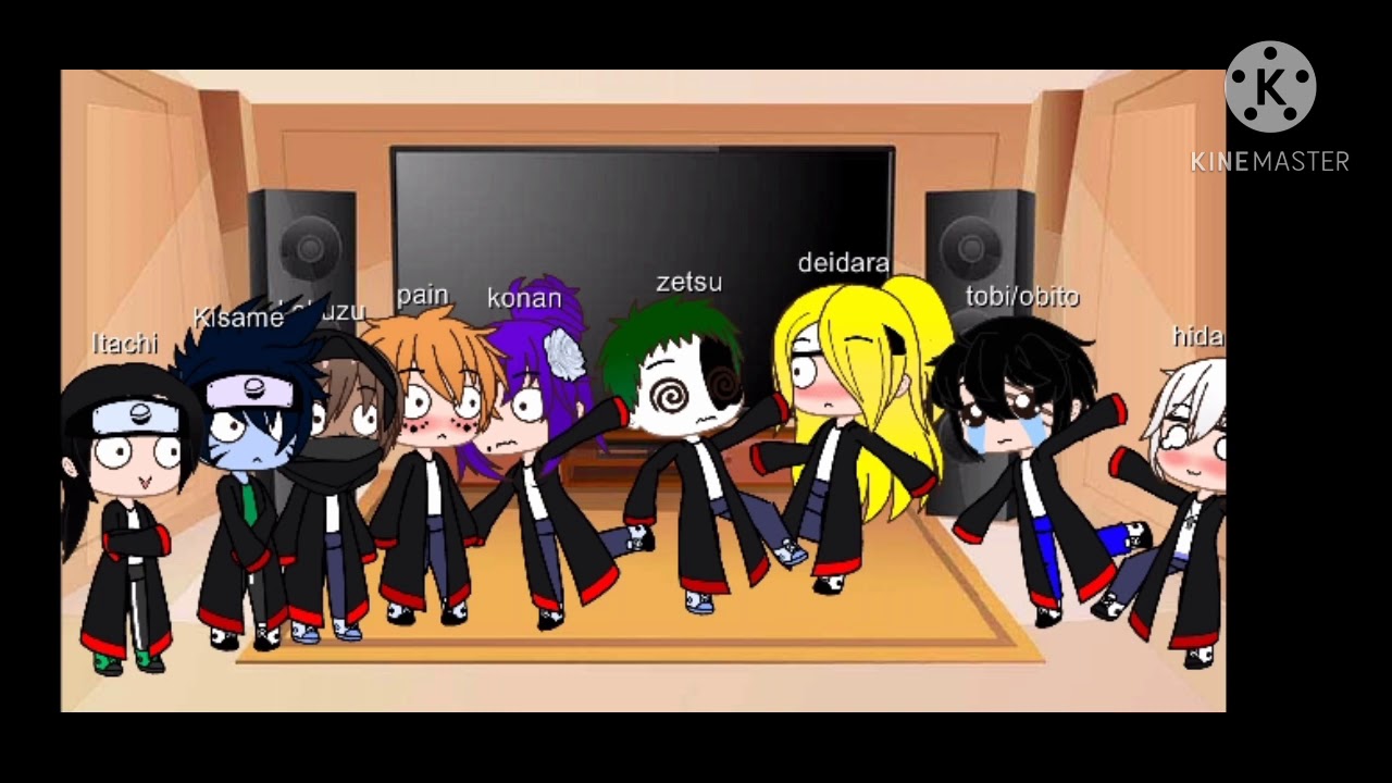akatsuki reagindo a rap 
