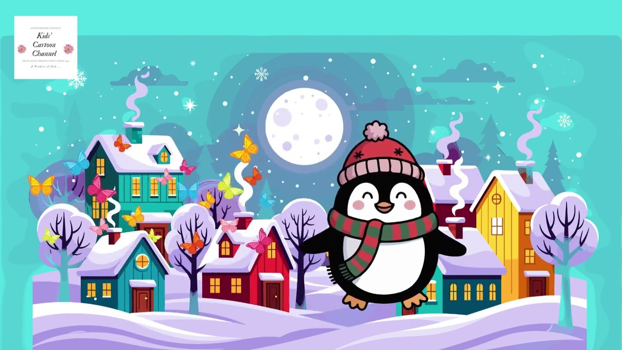 Penguin Is Dancing on Ice with Jesus 🐧⛸️🙏 | Whimsical Ice Dance Song ❄️✨