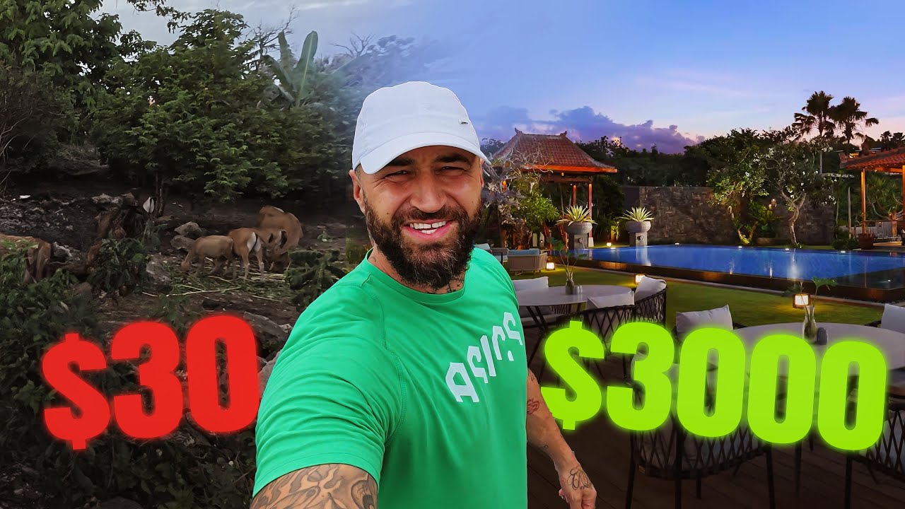 $30 vs $3000 Villa in Bali