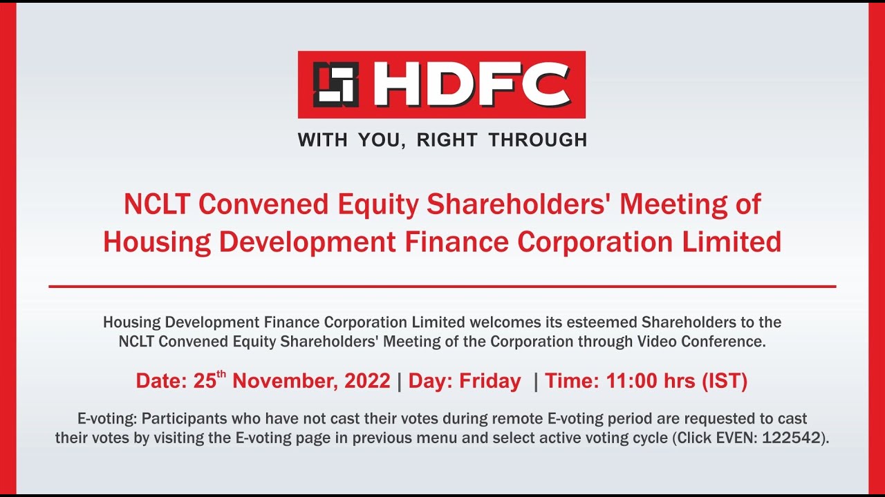 NCLT Convened Equity Shareholders' Meeting