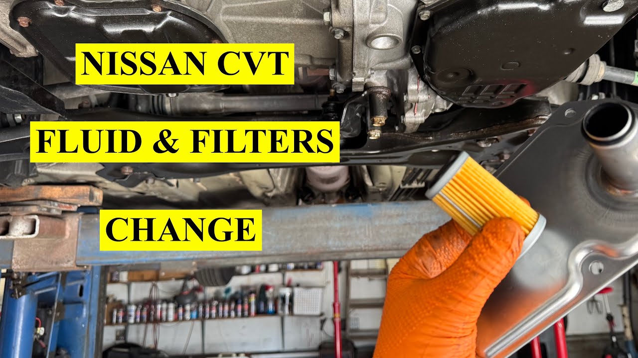Transmission Fluid  And Two Filters Replacement on Nissan CVT -  Step by Step Guide