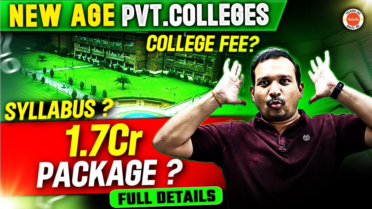 NEW AGE Pvt. Colleges | ₹1.7 Cr Package? 🎓 Fees, 📚 Syllabus & Full Details  #kiransir