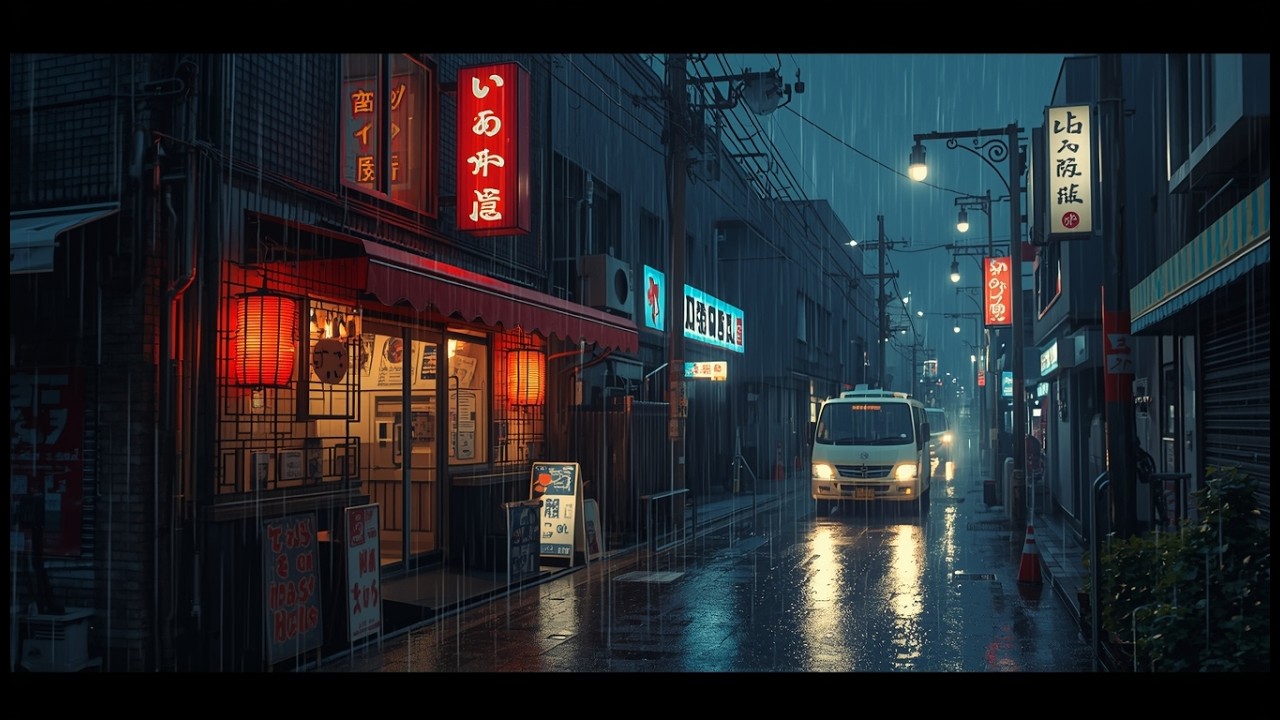 Calm Rain Sounds & Lofi – Cozy Japan Night Vibes