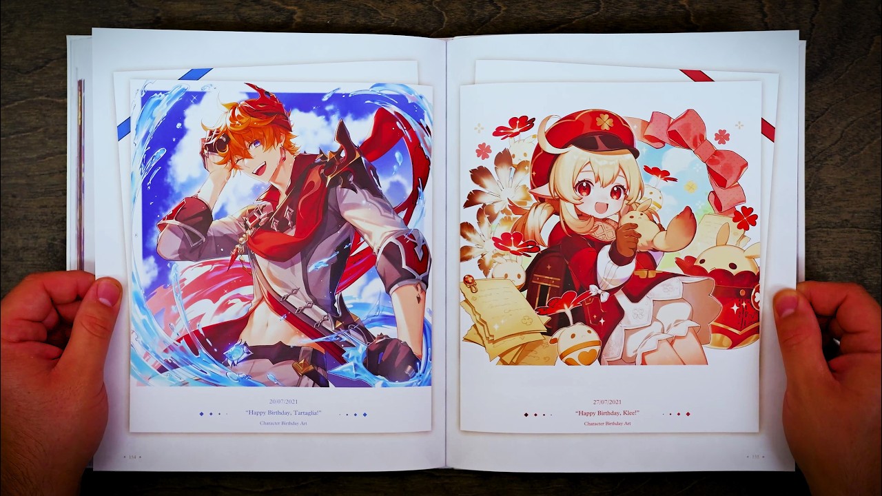 GENSHIN IMPACT: Official Artbook Vol. 2 - Artbook ASMR - Flip Through, Relaxing, Page Turning