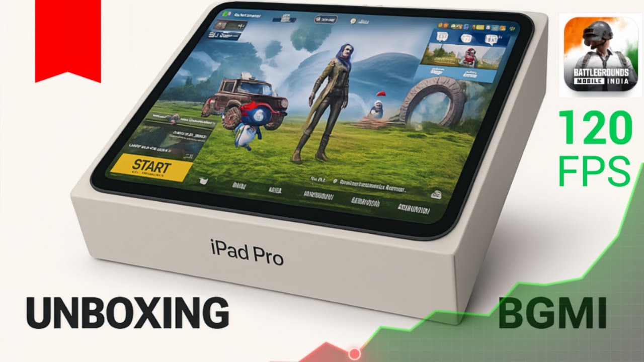 Unboxing iPad Pro M4 and 120 Fps bgmi Test with FPS!🔥 In 2025 #bgmi #gaming #ipadpro#tranding#viral 