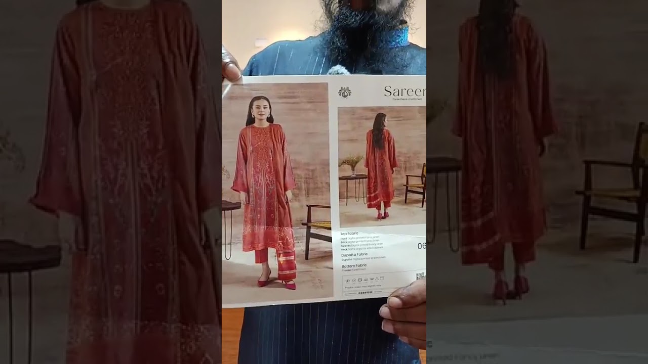 Limited stock Sareen catalogue. Pakistani Dress. 