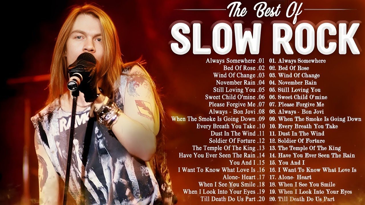 Nirvana, Air Supply, Led Zeppelin, Guns N Roses, Bon jovi   Slow Rock Love Song Nonstop 70s 80s 90s