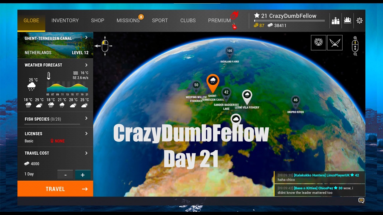 CrazyDumbFellow Day 21 Time Wasting Fishing Planet From The Beginning
