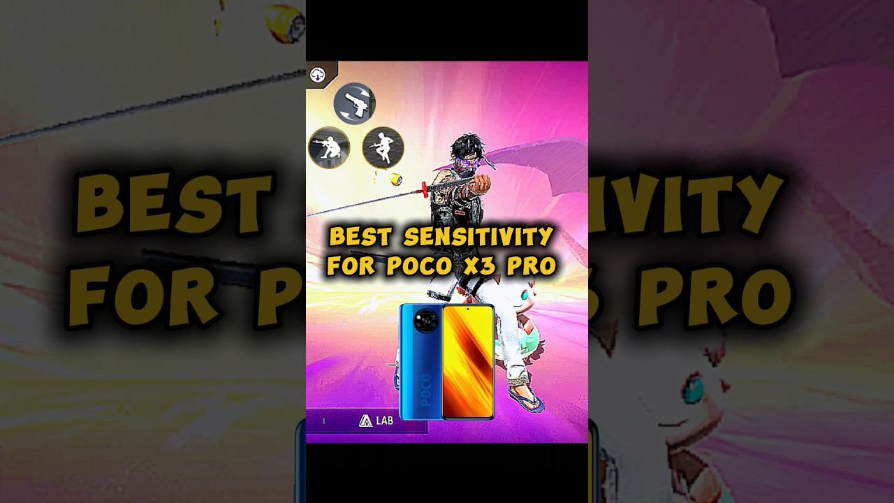 Poco x3 pro best sensitivity settings⚙️📱✅ | freefire best sensitivity settings📲⚙️| #freefire #shorts