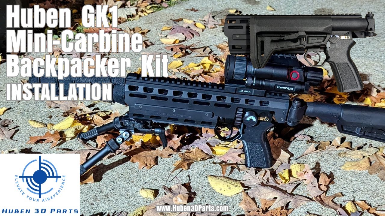 Huben GK1 Mini-Carbine Backpacker Kit Installation | CNC Aluminum Chassis Upgrade