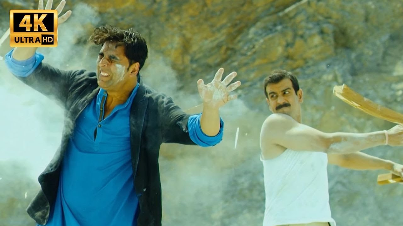 DHAMAKEDAAR ACTION SCENE from Boss Movie in 4K | Akshay Kumar, Ronit Roy, Mithun Chakraborty