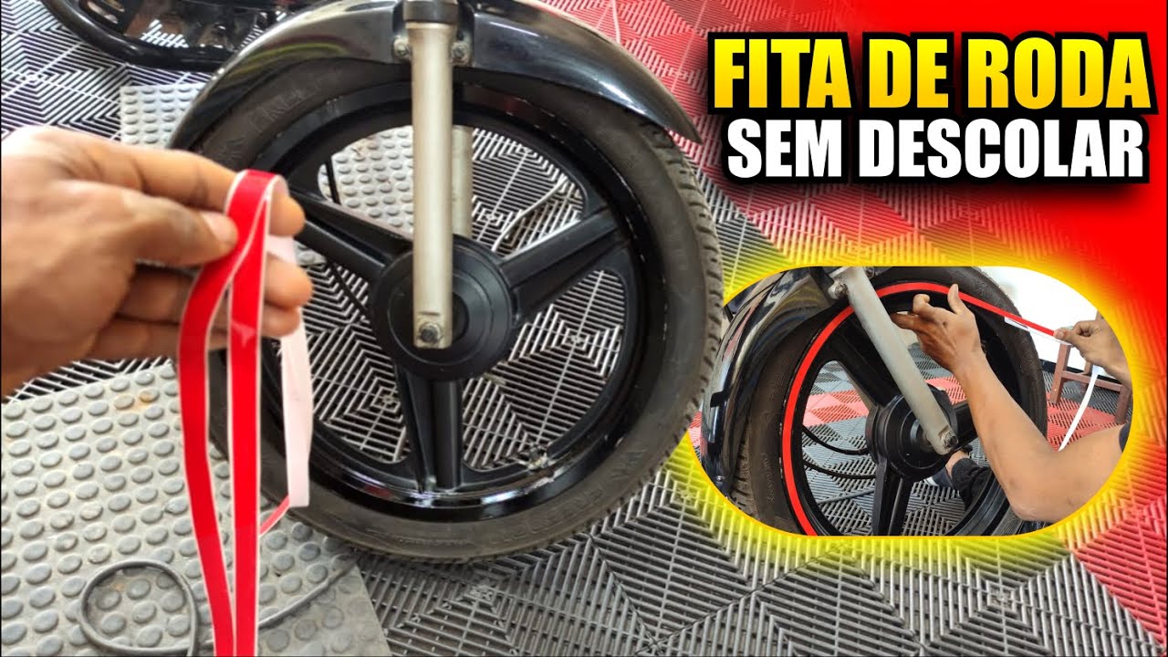COMO FAZER A LIMPESA PARA POR AS FITAS DE RODAS EM QUALQUER MOTO SEM QUE A FITA DESCOLE