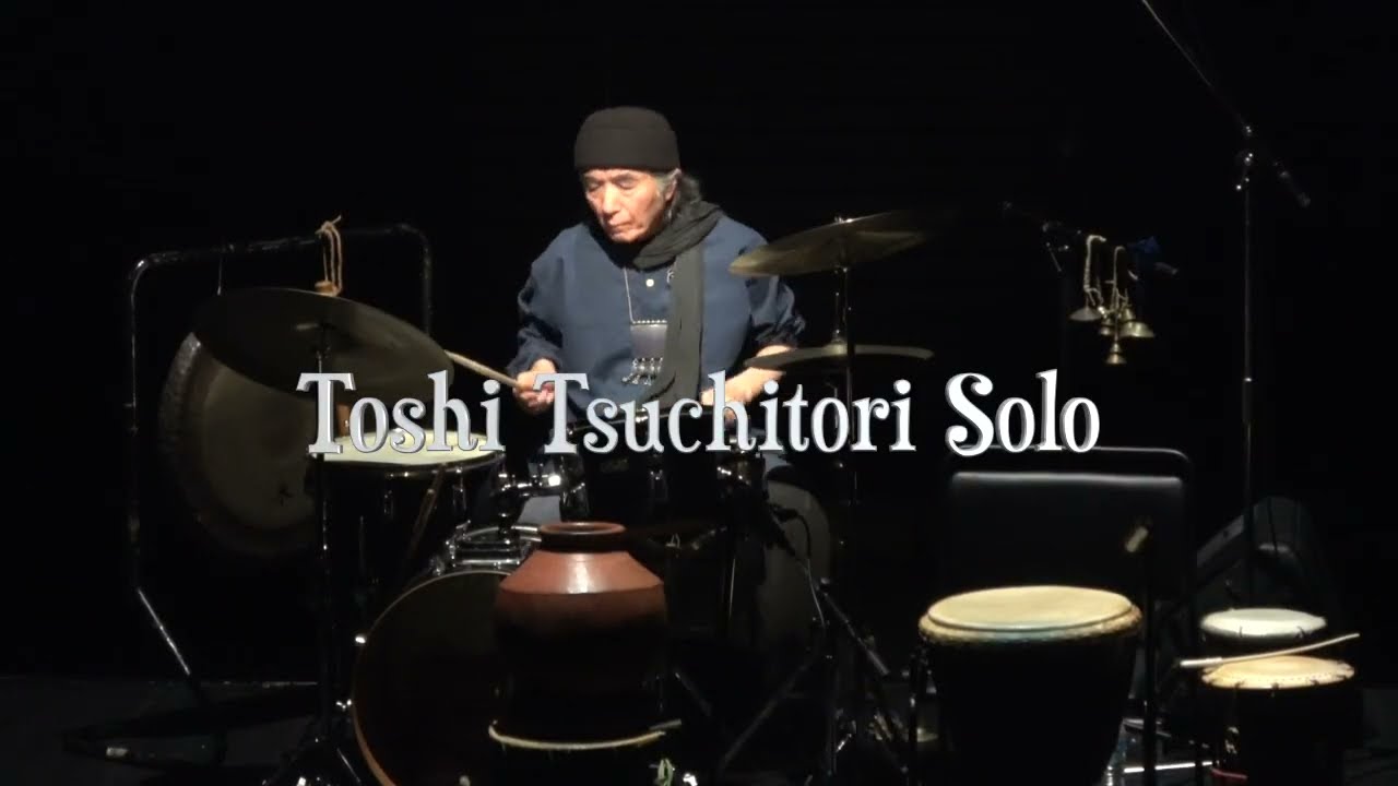 Toshi Tsuchitori  DrumSolo at Spiralarms concert Okayama ,Theater HARENOWA