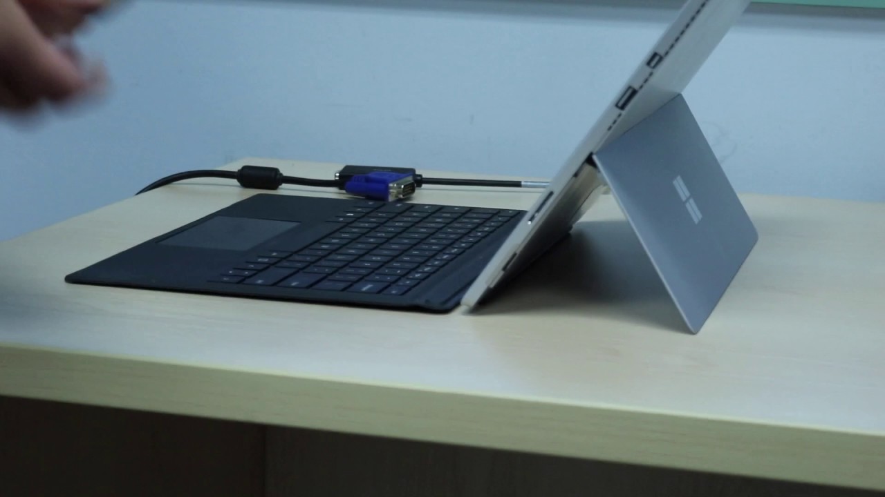 Connecting Surface to Projector with Dongles