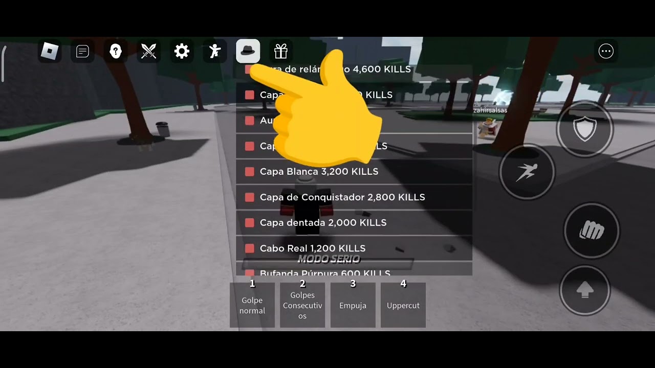 como ponerse accesorios en campos de batalla mas fuertes/Roblox