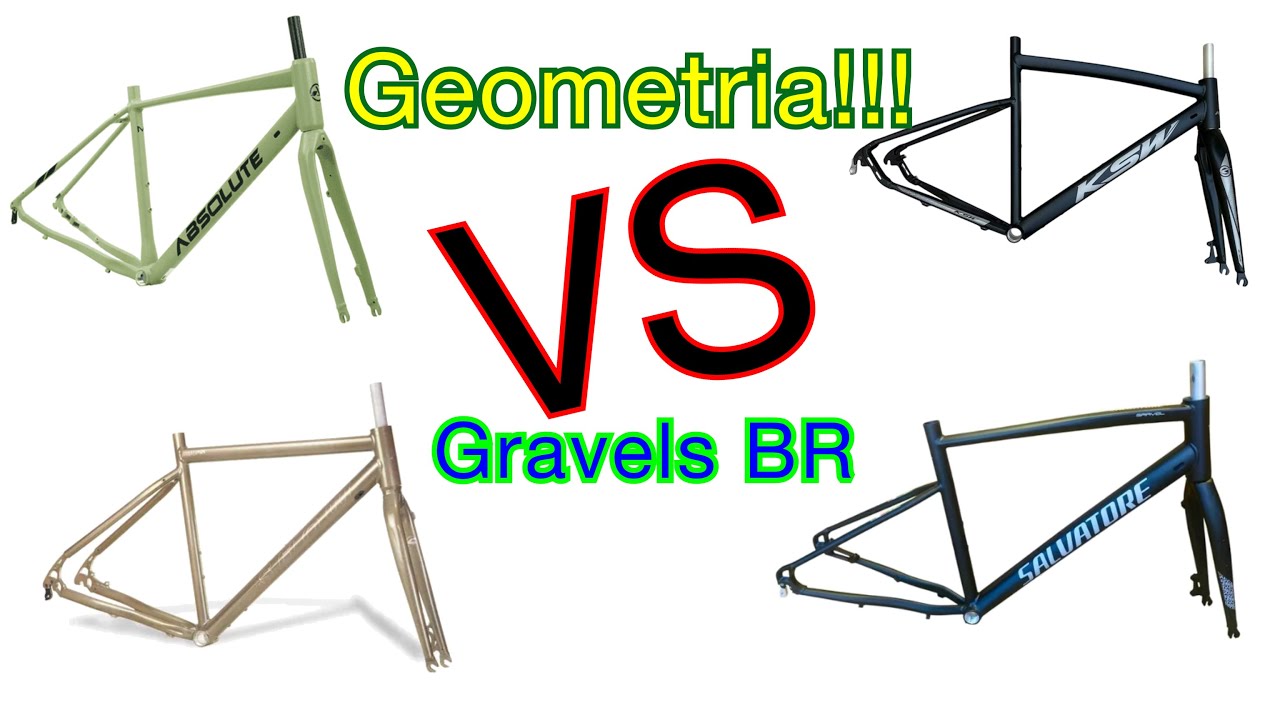 COMPARATIVO! de geometria dos quadros GRAVELS NACIONAIS!!