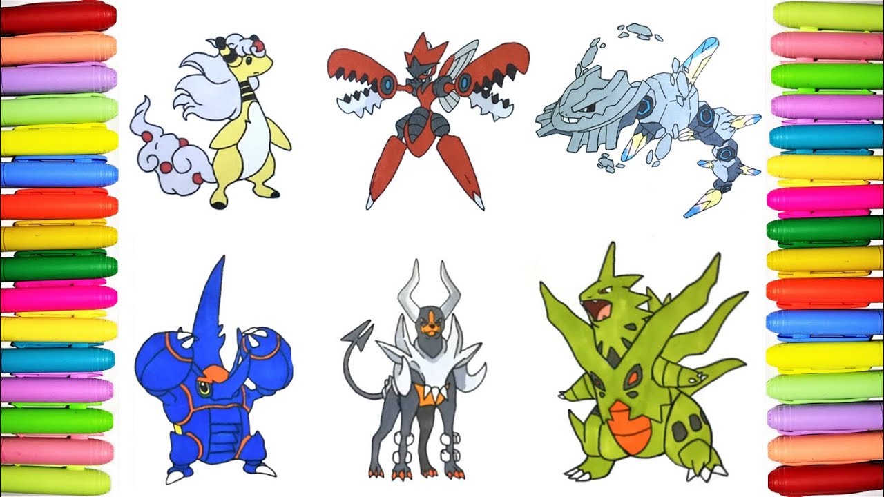 MEGA Pokemon coloring pages #3