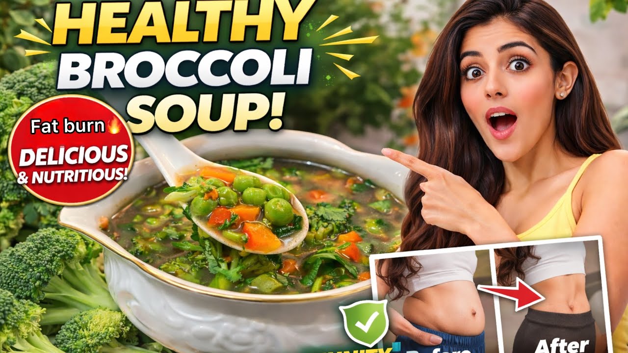 Broccoli Soup for Weight Loss 🥦 | Satvikfood Dinner Recipe | No Onion No Garlic Mix soup 😱