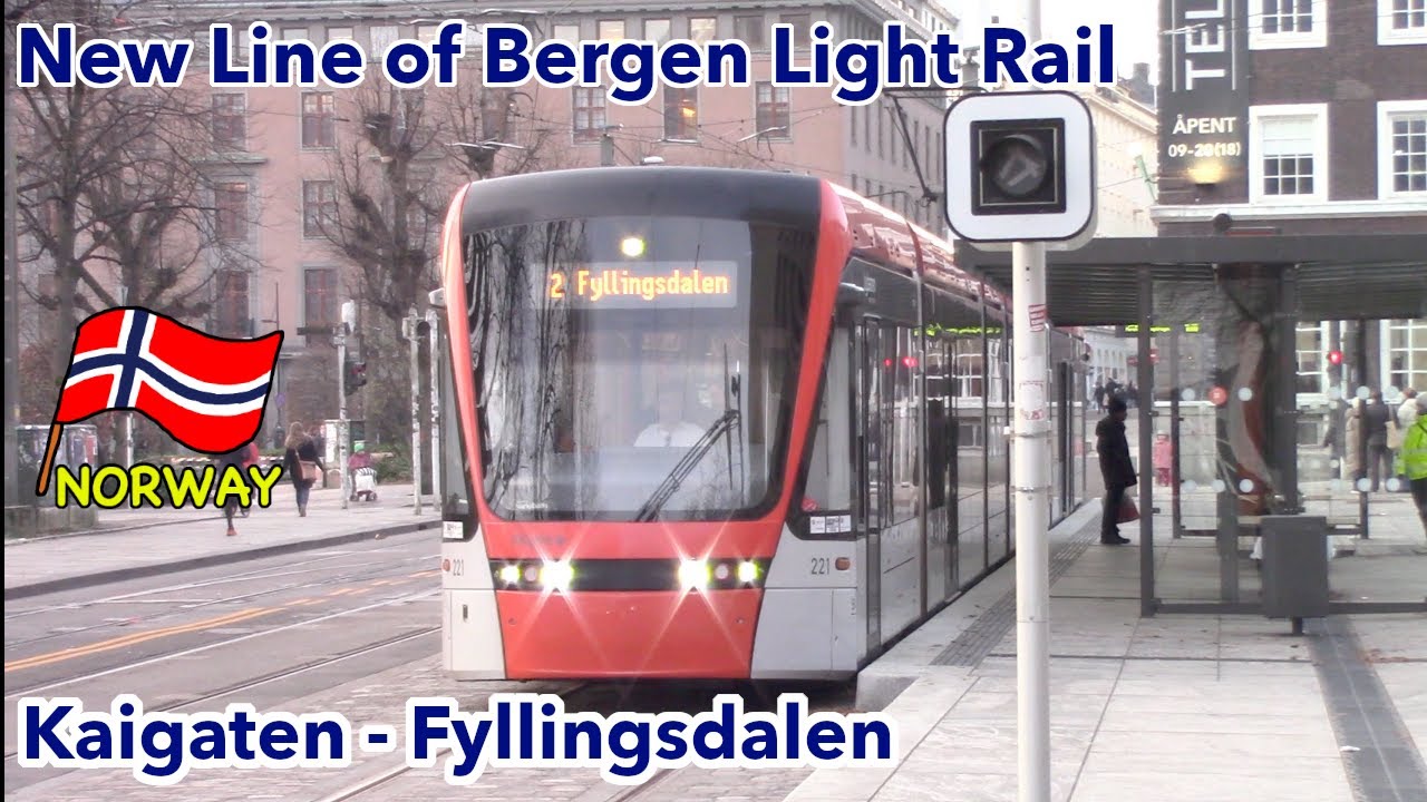 Bergen Light Rail: Riding the New Line from Kaigaten to Fyllingsdalen