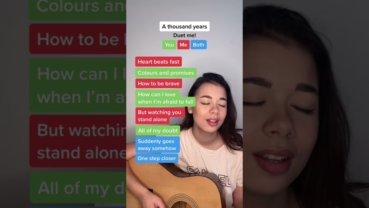 a thousand years - christina perri 🎤 #karaoke #duet #singing #athousandyears #christinaperri