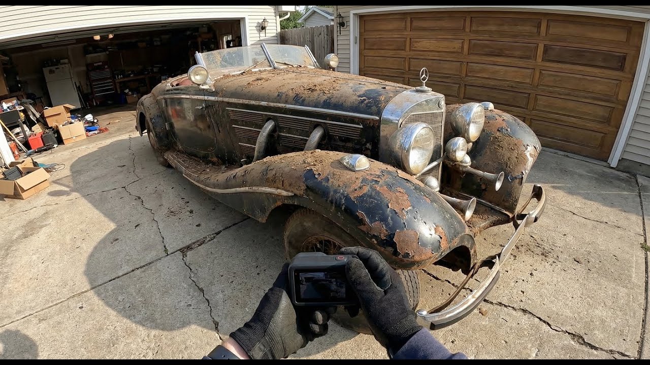 ASMR Car Restoration  Full Restoration of a Mercedes Benz 540K Special Roadster