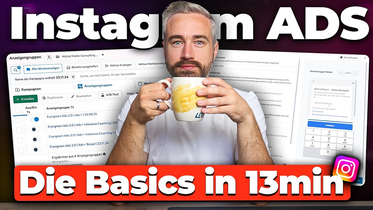 Instagram Ads Werbung Schalten 2026 - Die Basics in 18 Minuten
