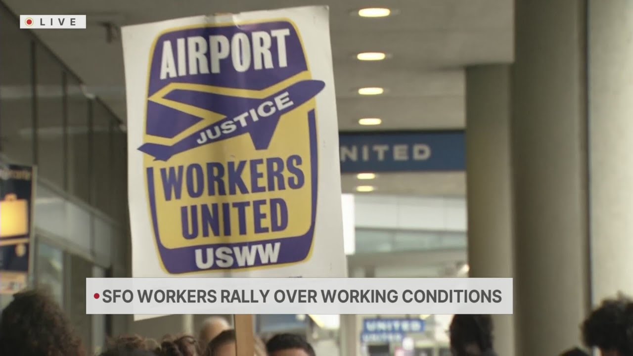 SFO workers rally over working conditions
