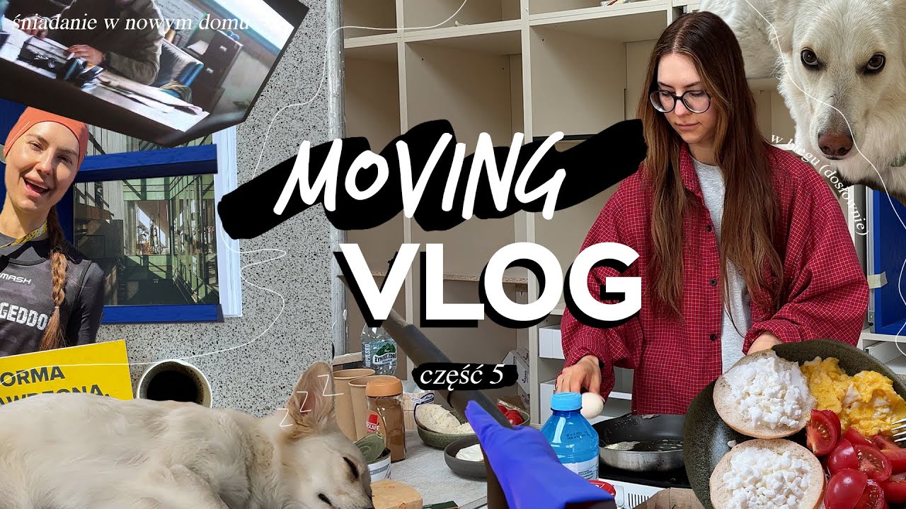 PRZEPROWADZKOWY VLOG 5 🏠 // pierwsza noc w domu / budowlane śniadania / DIY /story time o rybach xD