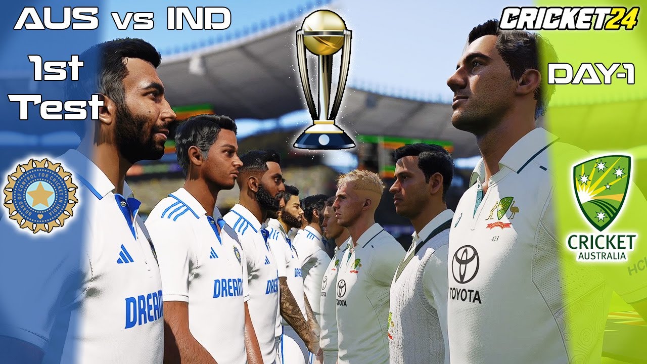 AUSTRALIA vs INDIA 1st TEST AT PERTH 🔥 DAY 1 HIGHLIGHTS 🏏 BORDER GAVASKAR TROPHY 2024-25 🏆CRICKET 24