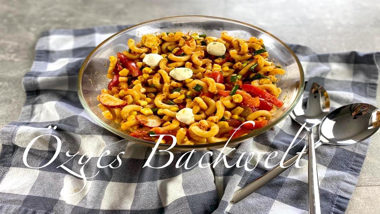 Nudelsalat mit Pesto - Grillbeilage
