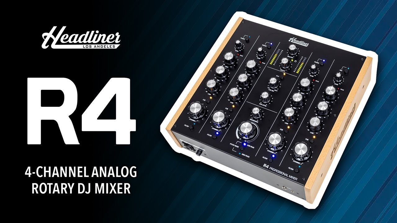 Headliner R4 | 4-Channel Analog Rotary DJ Mixer