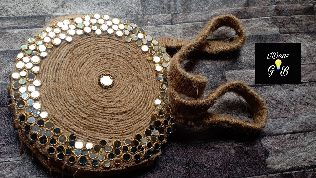 Easy handmade ladies purse||DIY handbag from jute rope