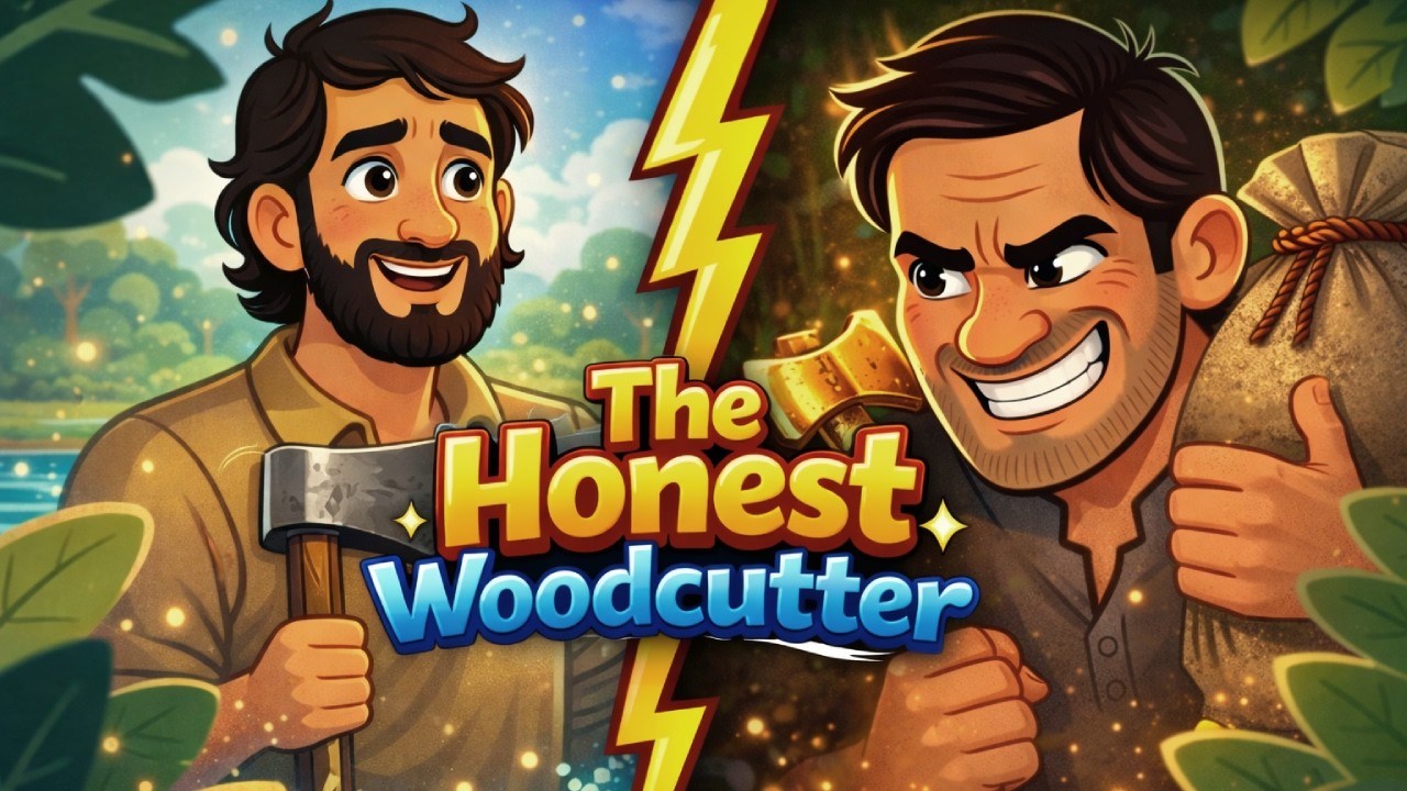 The Honest Woodcutter | Moral Story for Kids | Bedtime Story for Children