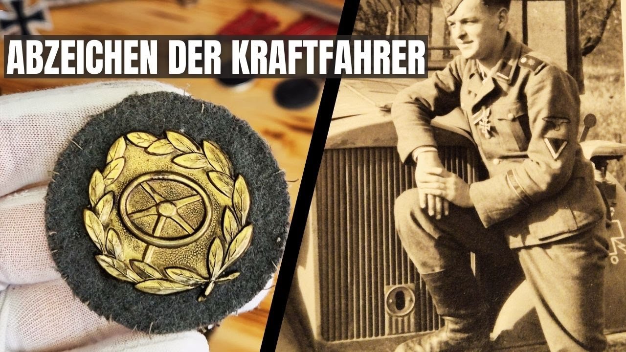 Ehre für den Einsatz am Steuer - Kraftfahrbewährungsabzeichen - Abzeichen der Wehrmacht