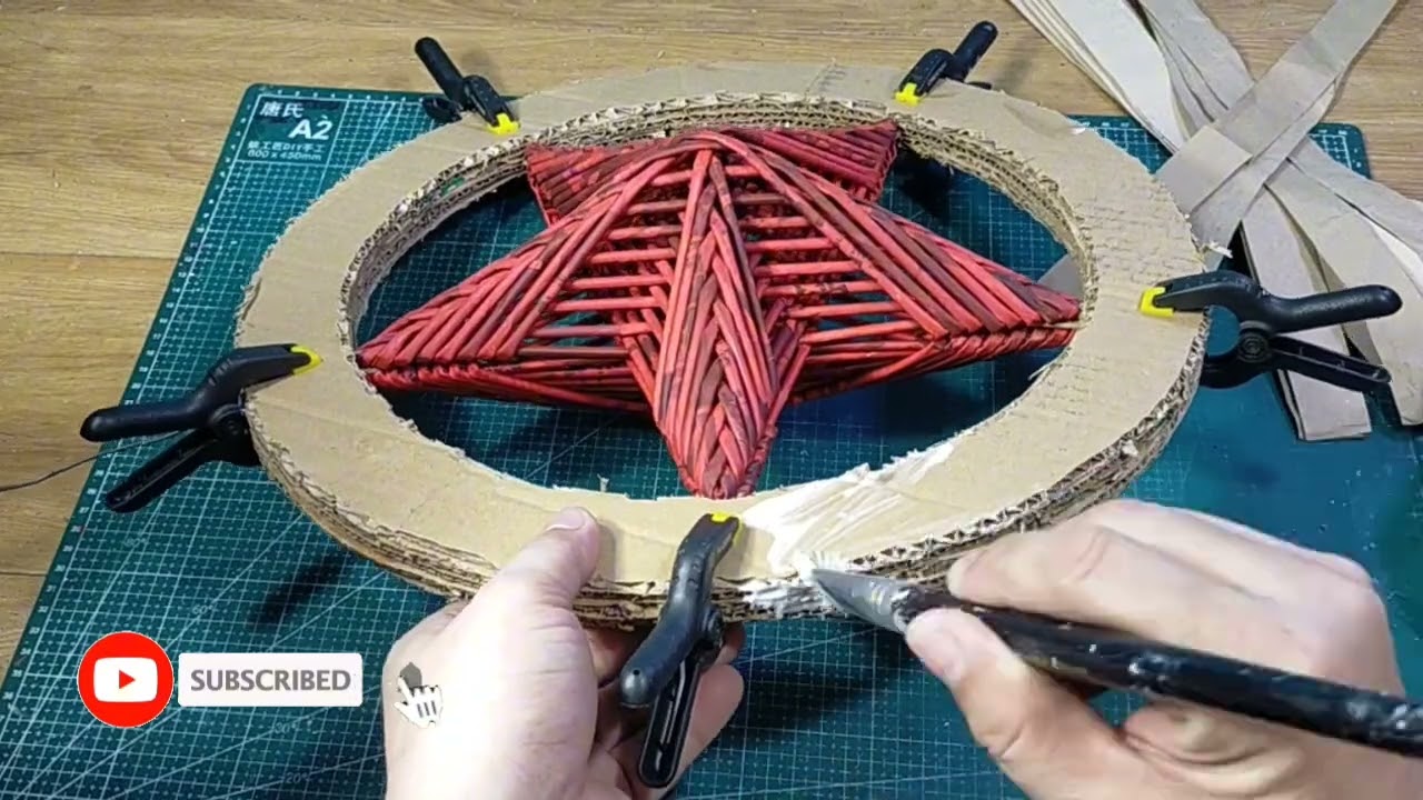 Diy Christmas Lantern / Parol made of Cardboard and Paper Tube / Christmas decor 
