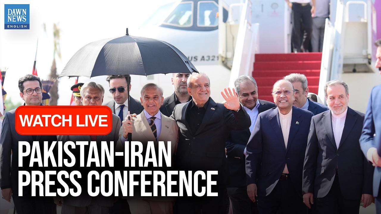 🔴 LIVE: Pakistani PM Shehbaz Sharif and Iran&rsquo;s President Pezeshkian Hold Joint Press Conference