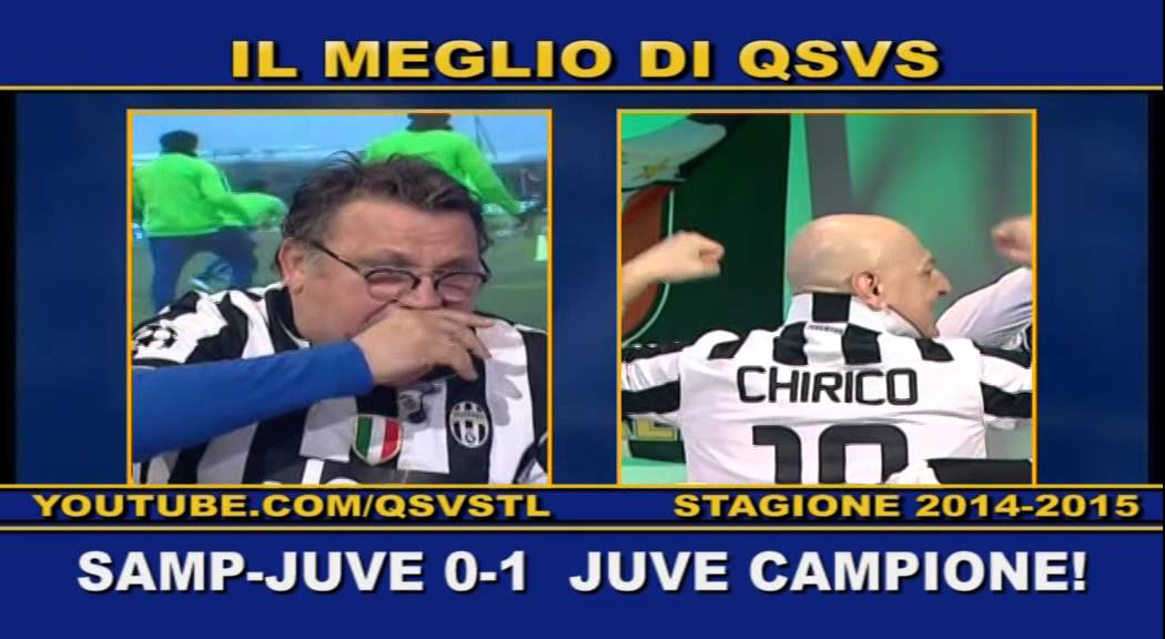 QSVS - SAMPDORIA - JUVENTUS 0-1 FESTA SCUDETTO!  - TELELOMBARDIA / TOP CALCIO 24