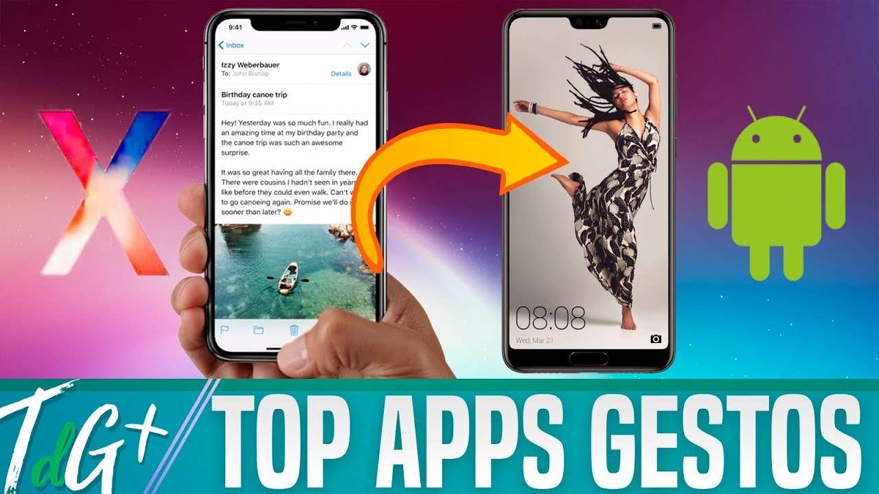 Cualquier ANDROID puede tener los GESTOS del IPHONE X | Top 5 Apps