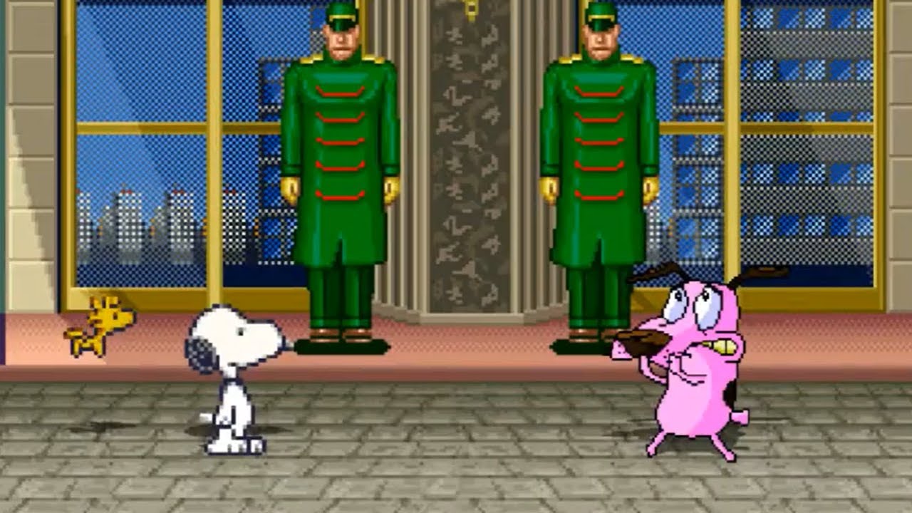 MUGEN Battle Showcase: Snoopy Vs Courage the Cowardly Dog