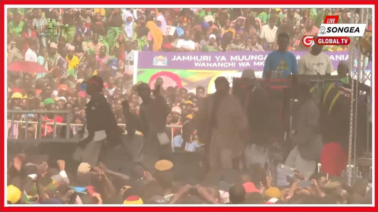 MISO MISSONDO WATIMUA VUMBI MBELE ya RAIS SAMIA SONGEA - WAWAIMBISHA WANANCHI MWANZO MWISHO...