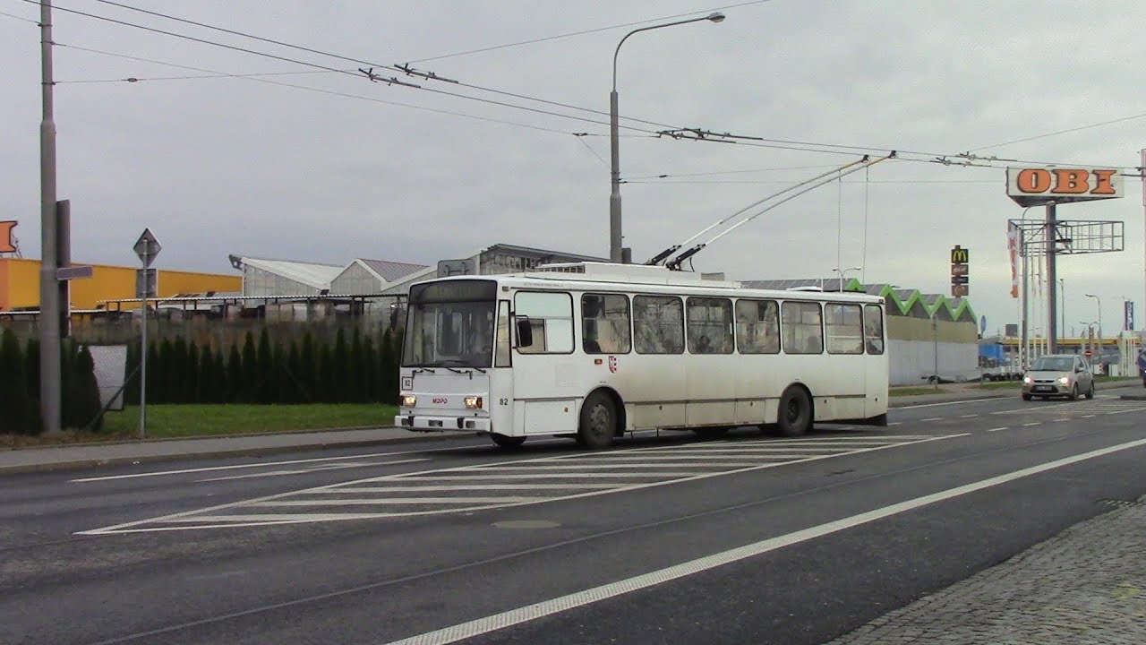 Opava Trolleybus Ride Trojbusová jízda v Opavě Opava O-Bus Mitfahrt Route 207 Bílovecká ⇒ Kateřinky