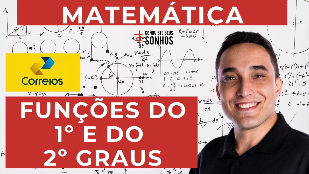 FUNÇÕES DO 1º E 2º GRAUS - MATEMÁTICA - CARTEIRO 2024 - CORREIOS - IBFC