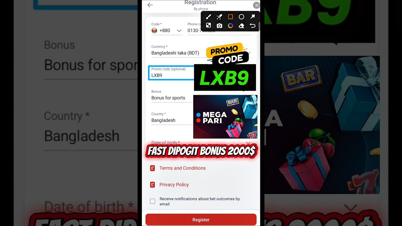 megapari promo code | megapari account registration | megapari account kivbhe khulbo | megapari