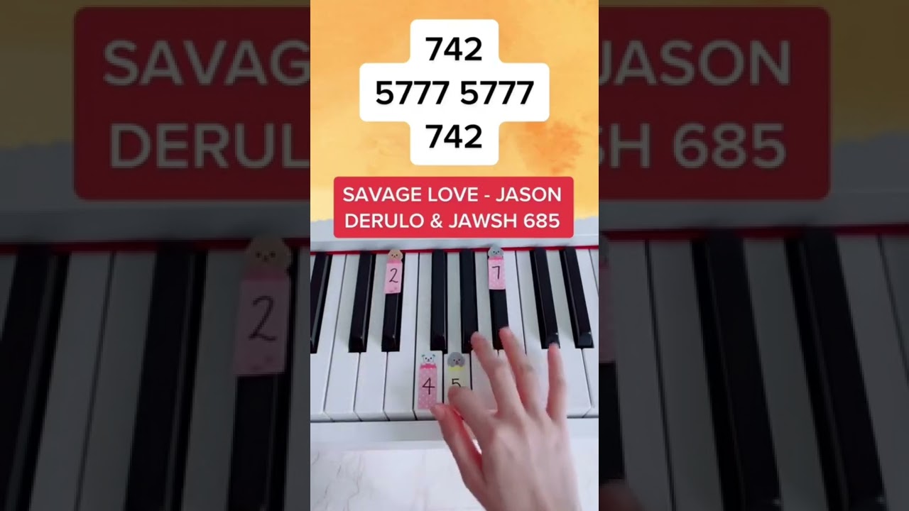 Savage Love - Jason Derulo & Jawsh 685 (Piano Tutorial) #savagelove #jasonderulo