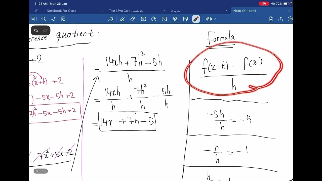CH1 part 1 function and find the domain وانواعه pre calc