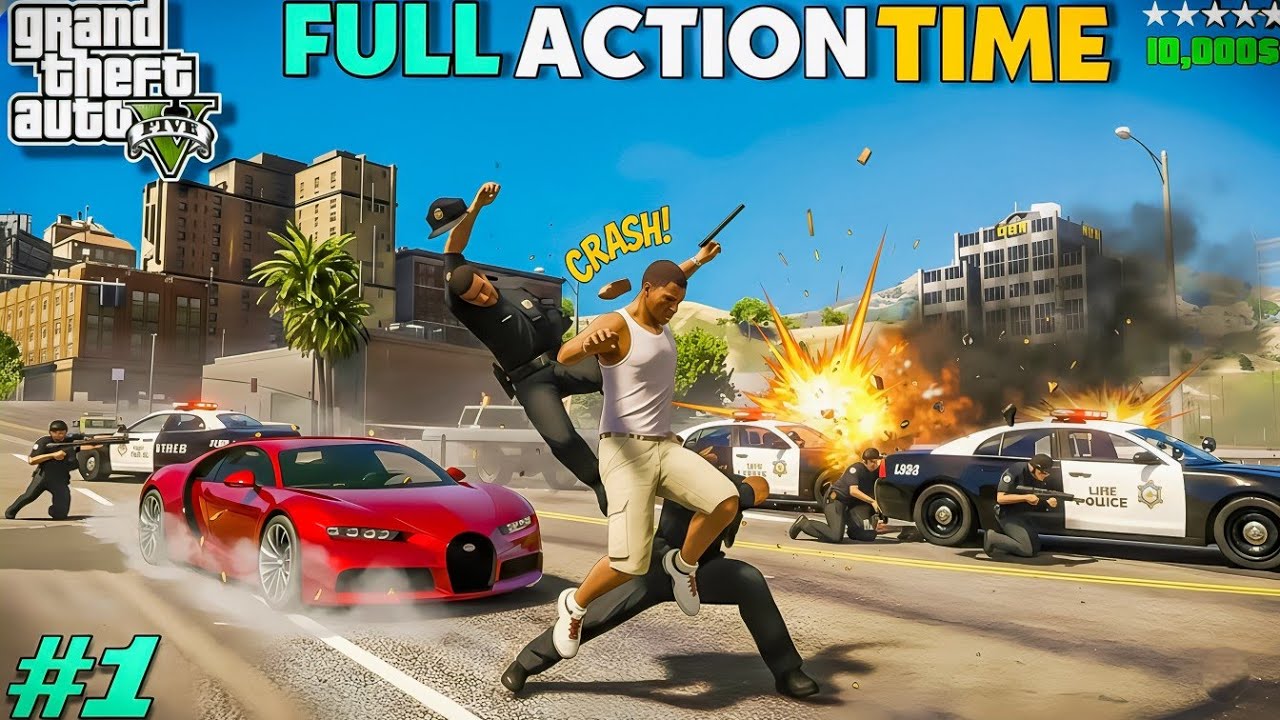 GTA 5 Funny Moments + Full Action Gameplay