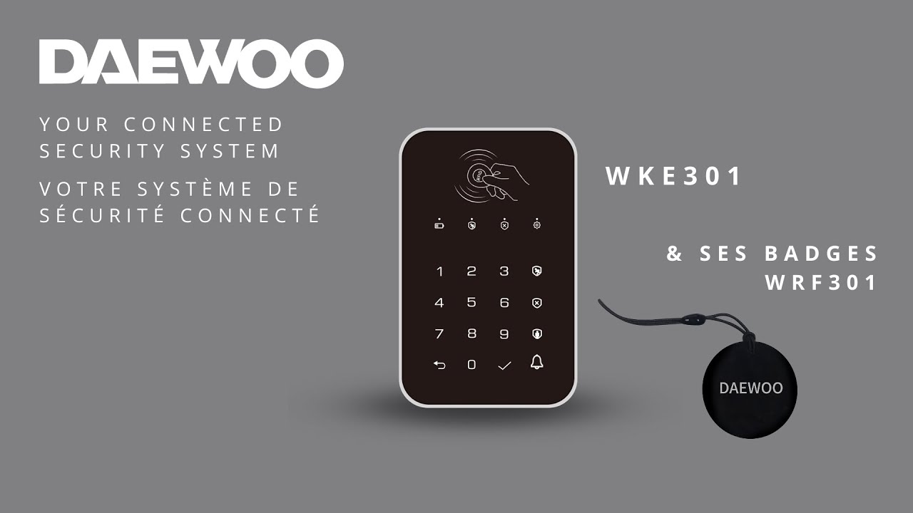 Installation de votre clavier WKE301et ses badges - ALARME AM301