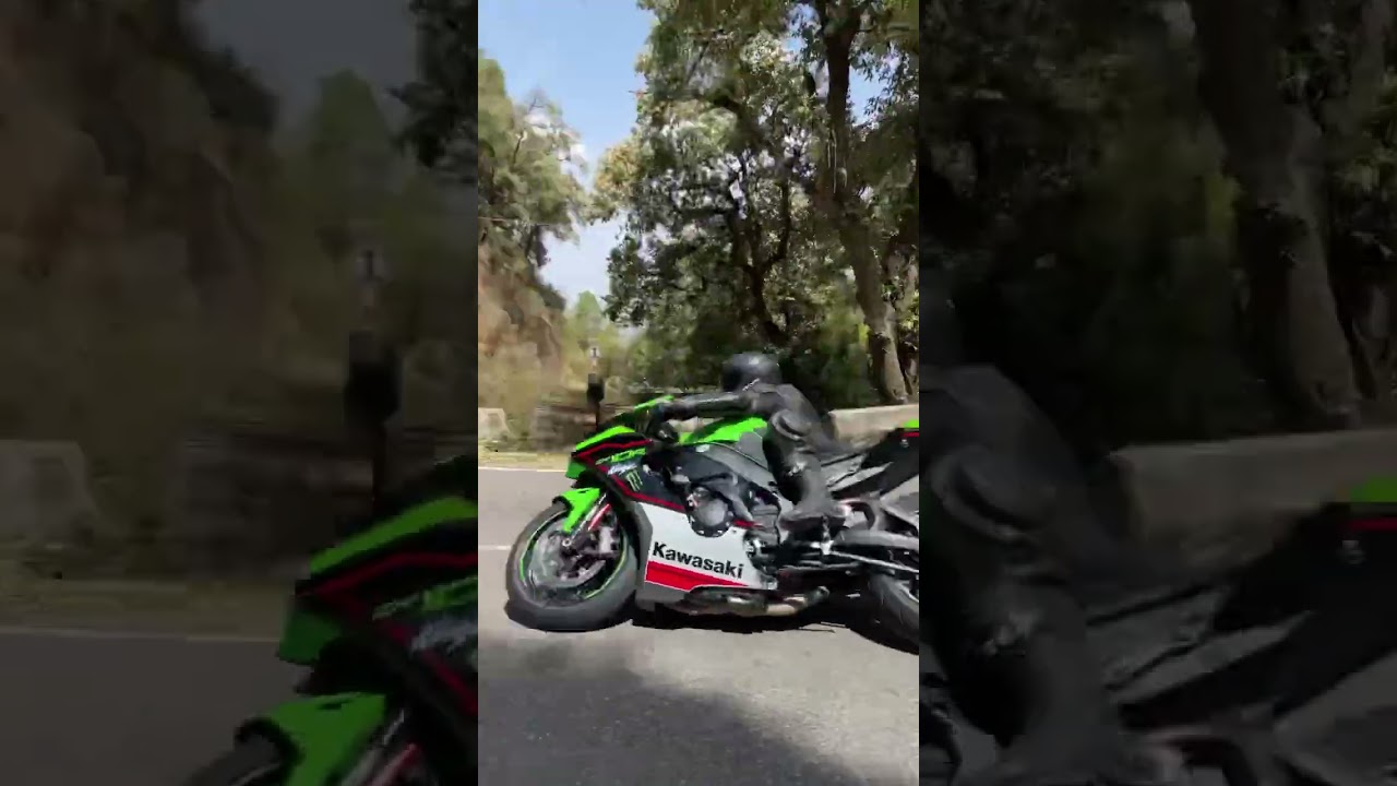 kawasaki zx10r lean angle #zx10r #kawasaki #motogp #bike #trending