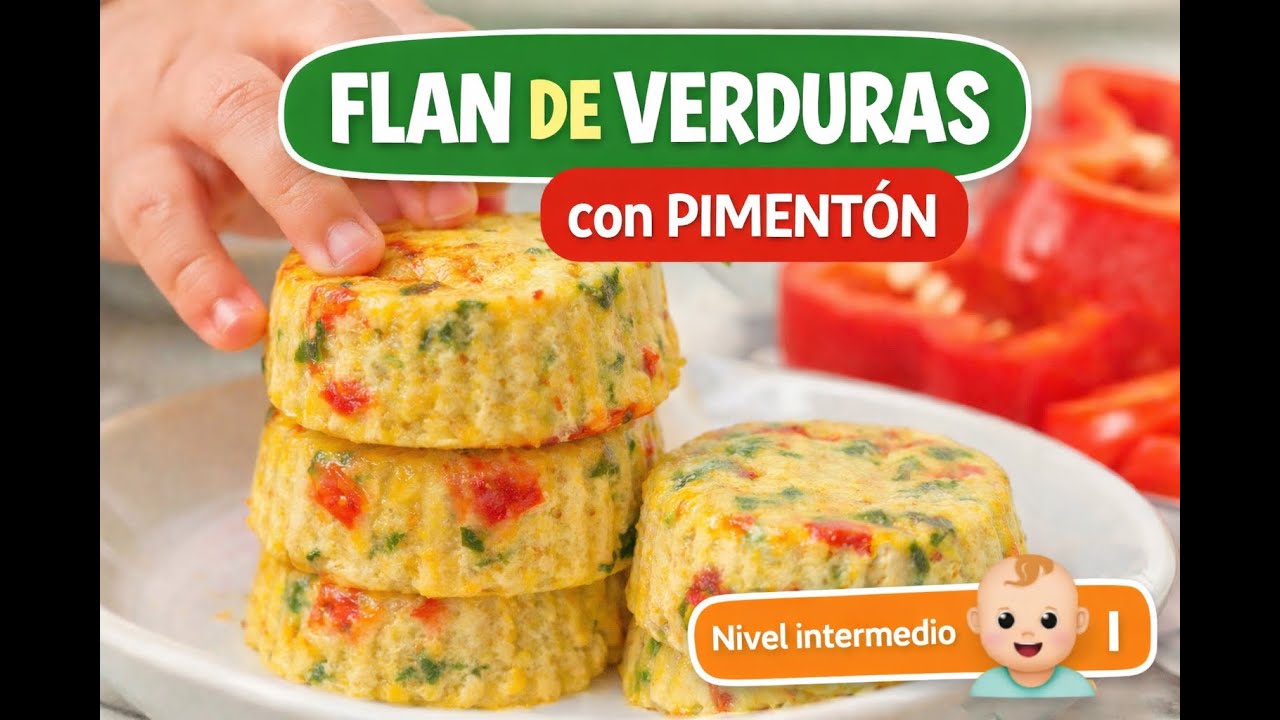 🥧​Flan de Verduras para Bebés (Ideal para Iniciar BLW)