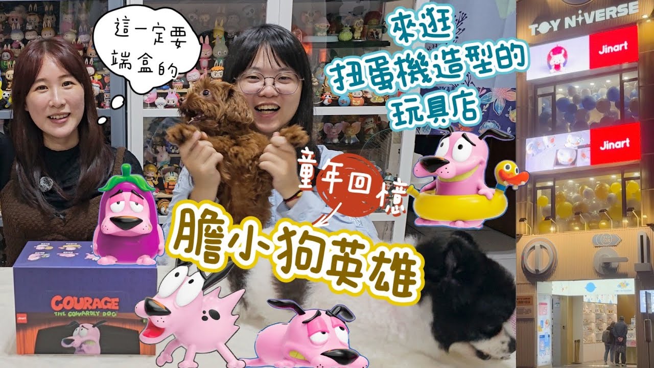 【盒玩開箱 #288】JINART《膽小狗英雄》經典造型公仔一中盒開箱&三創附近新開的三層樓玩具店
